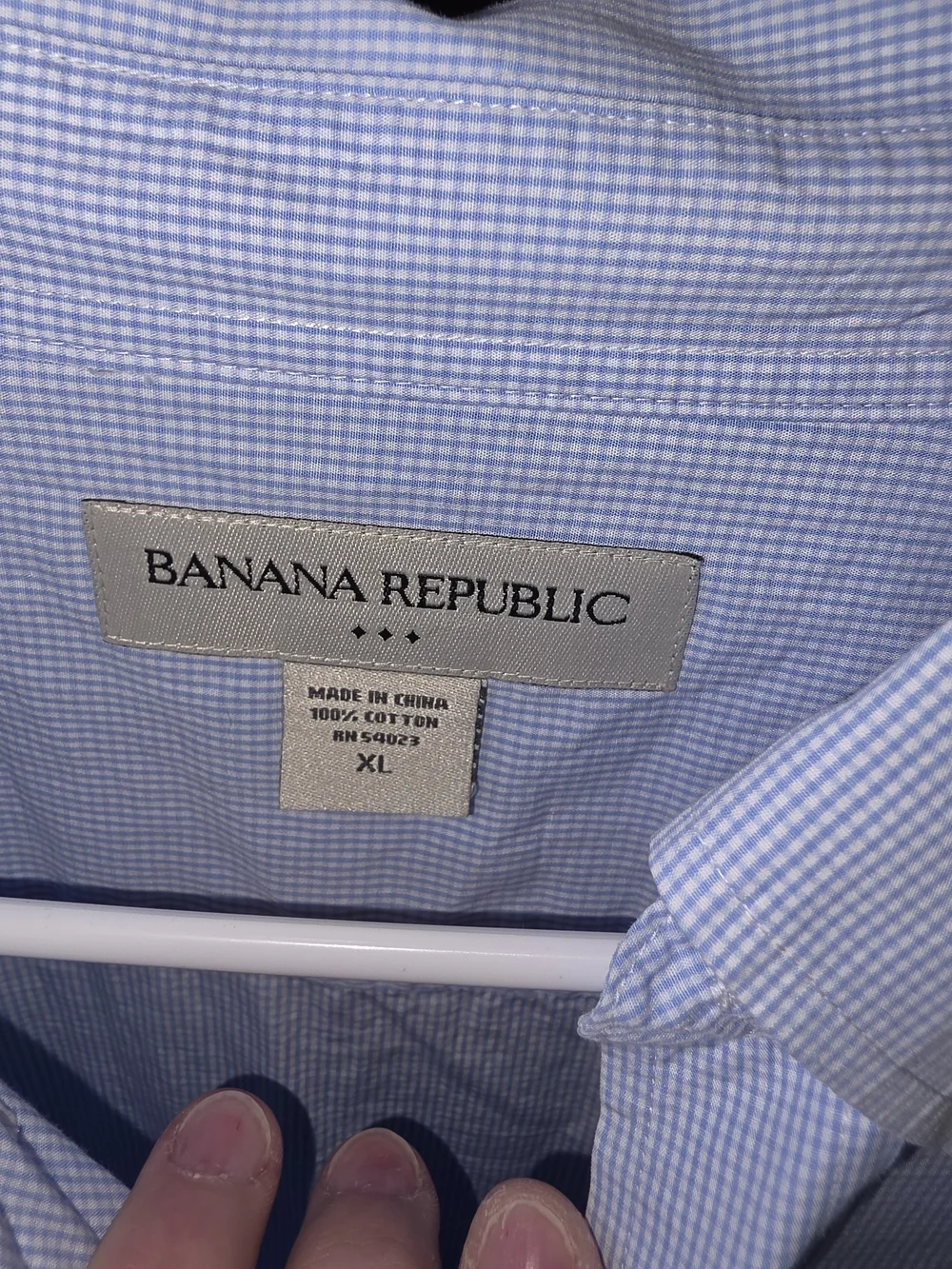 Men's Banana Republic Light Blue Button-Down Long Sleeve Dress Shirt